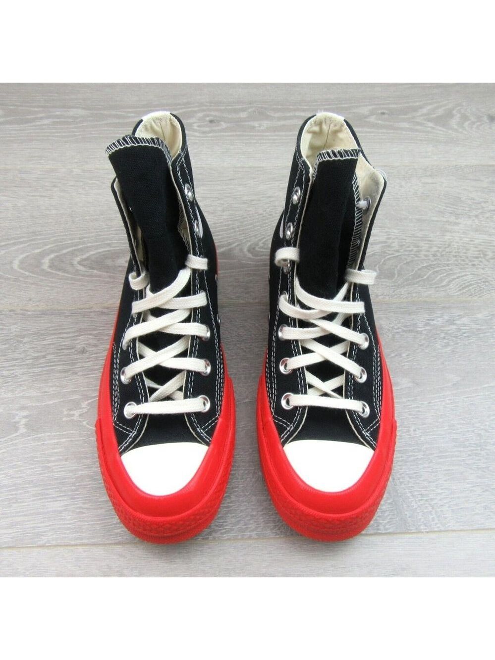 Converse x Chuck 70 HI Comme des Garcons CDG PLAY Sneakers Mens 5 / Womens 7 NEW - Picture 6 of 14